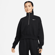 Bluza damska Nike NSW PHNX FLC QZ Crop DQ5767-010